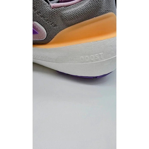 Adidas 11W / 9.5 M Ultraboost Light Running Shoes Grey Violet Orange IE1762 - Picture 7 of 15